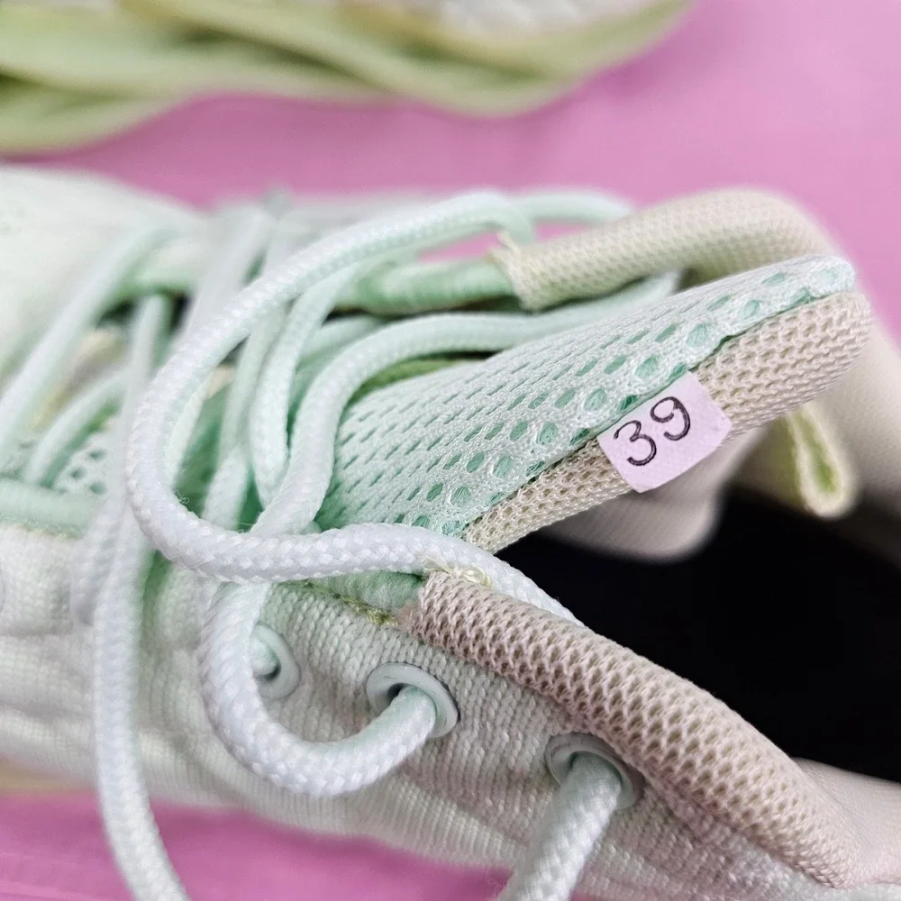 SupSport Mint Green Lace‎ Up Sneakers Running Shoes Size 39 Unique Spiral Sole